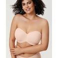thumbnail image 3 of DELIMIRA Women's Strapless Bra Silicone-Free Minimizer Bandeau Plus Size Unlined, 3 of 4