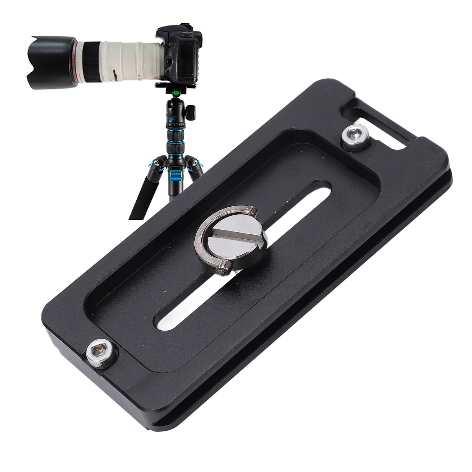 Quick Release Plate, Metal Universal Camera Tripod Quick Base Plate Tripod Mount Plate With Anti