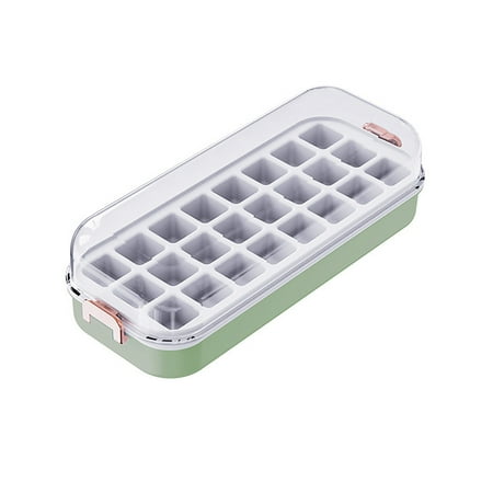 

Tiezhimi Freezer Ice Cube Tray With Lid And Storage Box Easy Release 24Pieces Single Layer Silicone Ice Cube Tray With Splash Release Lid Container Scoop Square Silicone Ice