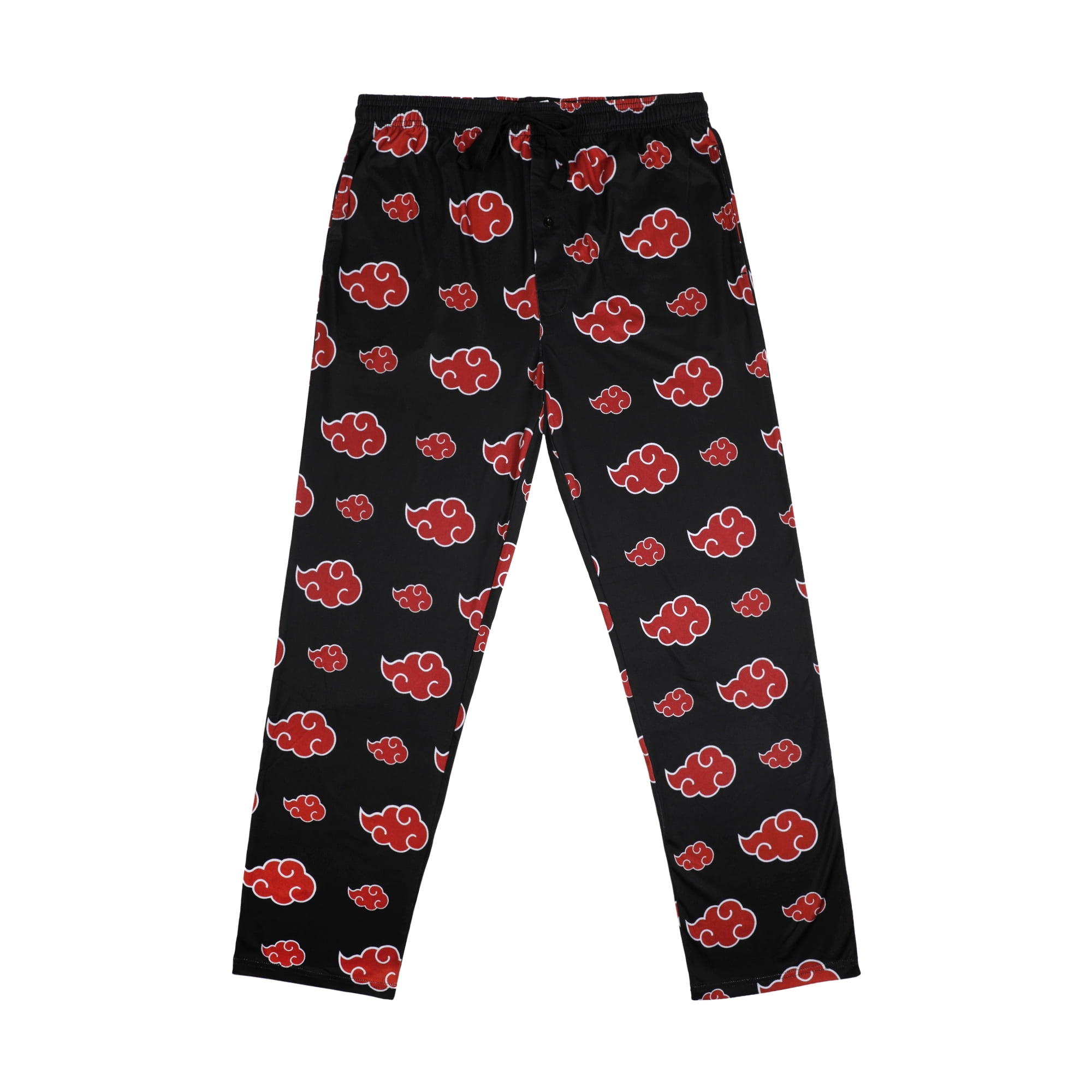 Men s BIOWORLD Black Naruto Pajama Pants Size Large