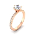 thumbnail image 2 of Certified 1.25 Carat TW Round Natural Diamond Engagement Rings in 14k Rose Gold, 2 of 5