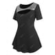 thumbnail image 2 of Camiseta con Puntilla Escotada de Talla Extra Rosegal  Camisetas tallas grandes, 2 of 5