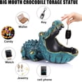 thumbnail image 6 of Alligator Statue Key Bowl, Fun Animal Statue Candy Dish for Entryway Decorative Bowl, Office Candy Dish, Big Mouth Sculpture Home Living Room Trinket Container Storage Box, 6 of 7