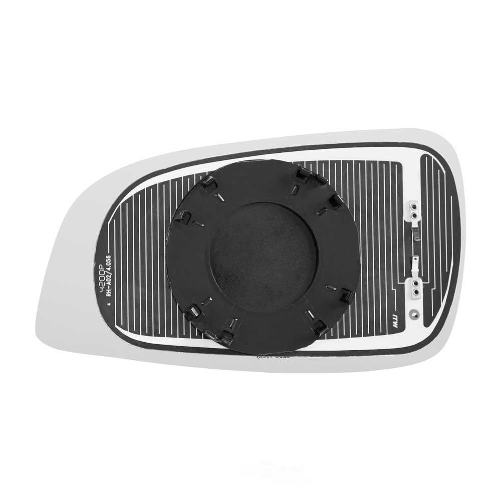 Burco Side View Mirror Replacement Glass with Motor Mount Plate - Clear Glass - 5296HRSG