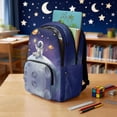 thumbnail image 3 of Xoenoiee Astronaut Planet Star Print Kids School Backpack Heavy Duty Schoolbag Travel Casual Daypack Teens Boys Back to School Gifts 17 Inch Bookbag Middle School Students Rucksack, 3 of 7