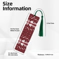 thumbnail image 3 of Kdxio Christmas Tree Buffalo Plaid Print Metal Tassel Bookmarks,Perfect Gift for Art Lovers and Bookworms Metal Bookmarks for Women, 3 of 8
