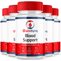 GlucoSynq Blood Support Advanced Formula Supplement Natural Ingredients 300 Capsules