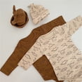 thumbnail image 2 of Ropa de bebé de primavera y otoño de 0 a 2 años, monos con estampado de dinosaurio para bebé con sombrero, ropa de casa para niños y niñas, traje Longjohns para bebé, 2 of 6