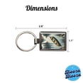 thumbnail image 3 of Canoe In Water Metal Rectangle Keychain, 3 of 7