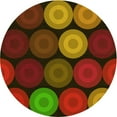 thumbnail image 1 of Ahgly Company Indoor Round Patterned Crimson Red Area Rugs, 7' Round, 1 of 6