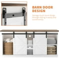 thumbnail image 6 of Farmhouse TV Stand for Televisions up to , Sliding Barn Doors and Storage Cabinets, Console Table and Media Furniture for Living Room, 6 of 9