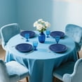 thumbnail image 4 of 50Pcs Navy Blue Paper Plates - 9\u201d Blue Round Dinner Plates for Valentines,Tea Party, Baby Shower, Birthday, Wedding, Graduation Party Decorations, 4 of 7