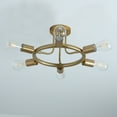 thumbnail image 3 of Aiwen 6 Lights Sputnik Semi Flush Mount Ceiling Lamp Metal Chandelier Lamp Fixture, 3 of 9