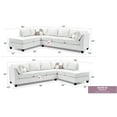 thumbnail image 2 of Glory Furniture Malone Sectional Sofa with Ottoman, Pure White, 2 of 7