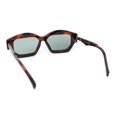 thumbnail image 4 of Hipster Vintage Style Rectangular Lip Stick Shape Hinge Plastic Sunglasses Tortoise - Green, 4 of 4