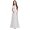 White, variant on Drtj 2-14T Kids Junior Bridesmaid Flower Girl Elegant Formal A-line V-Neck Floor-Length Chiffon Dresses