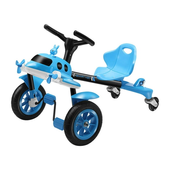 Xuanheng Drifting Go Kart Ride on Toy Adjustable Outdoor Practical Classic Electric Go Kart Scooter for Kids for Ages 6+ Children Kids Blue