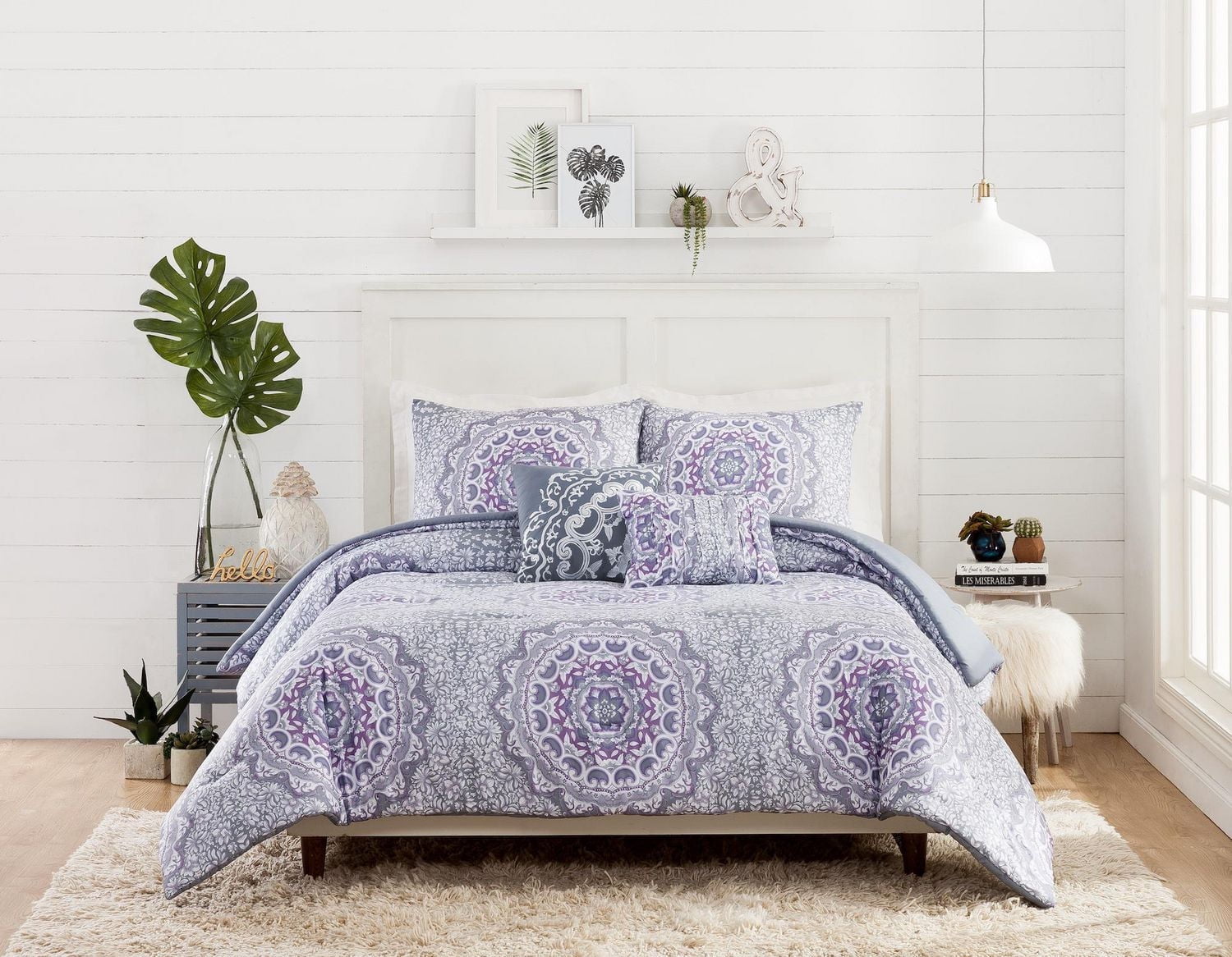 JS MERIDA MEDALLION 5PC COMFORTER SET DQ