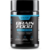 Snap Supplements Nootropics Brain Booster with Bacopa Extract, Memory and Focus Support, 60 Capsules, 2-Pack