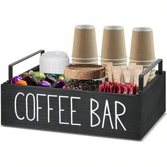 NTGFU Coffee Bar Accessories Organizer,Tea and Coffee Storage,Accessories Organizer for Perfectly Organized Coffee Bar Cups, Coffee Beans, Sugar and More