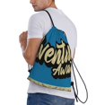 thumbnail image 2 of Bingfone Adventure Awaits Drawstrings Backpacks Bags for Men Women Gym Drawstrings Bag-Medium, 2 of 8