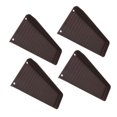 thumbnail image 1 of 2 Pcs Gutter Splash Block, Downspout Splash Guard Extender with Fixing Screws, 16.3x2.0in, Brown Bent Style, Diverter Attachment, Downspout Drainage Solution, 1 of 7