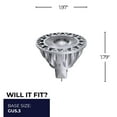 thumbnail image 4 of Bulbrite SORAA Brilliant HL MR16 Bi-Pin (GU5.3) LED Bulb 630 Lumens, 3000K, and 90 CRI 25 Beam Angle, 4 of 5