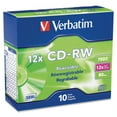 thumbnail image 3 of Verbatim CD-RW 700MB 4X-12X High Speed with Branded Surface - 10pk Slim Case, 3 of 3