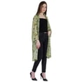 thumbnail image 3 of Moomaya Womens Printed Front Open Shrug Full Sleeve Summer Sheer Cardigan, 3 of 8