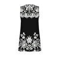 thumbnail image 5 of FDGIU 2025 Women's Square Neck Sleeveless Flowy A-Line Midi Dress - Wedding Guest & Beach Elegance, 5 of 6