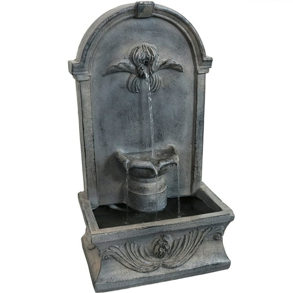Sunnydaze French-Inspired Traditional Reinforced Concrete Outdoor Water Fountain