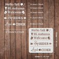 thumbnail image 2 of Fall Theme Stencil 11.8x11.8inch Hello Fall Autumn Welcome Sign Stencils Plastic Hay Rides Stencil Apple Cider Sign Reusable Fall Stencils for Painting on Wood Floor Wall and Tile, 2 of 9