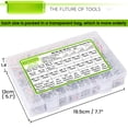thumbnail image 7 of 1160Pcs M3/M4/M5/M6 Nuts and Bolts Assortment Kit,304 Stainless Steel Hex Socket Head Cap Metric Machine Screws with Lock Washers 8MM to 25MM, 7 of 7