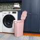 thumbnail image 2 of 40L Clothes Basket, Lid, Wicker Design, Plastic, 18"L x 10.4"W x 23.5"H, Pink, 2 of 6