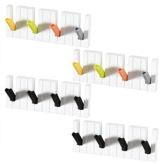 4 Piece No-Hole Heavy Duty Hooks for Convenient Home Storage Solutions