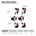 thumbnail image 3 of Funny Novelty Colorful Socks South Korean Flag Patterned Casual Crew Socks, 3 of 7