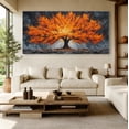 thumbnail image 6 of Canvas Wall Art for Living Room - Large Red Tree of Life Canvas Prints, Modern Abstract Nature Painting Wall Decor for Bedroom Bathroom and Office, 6 of 7