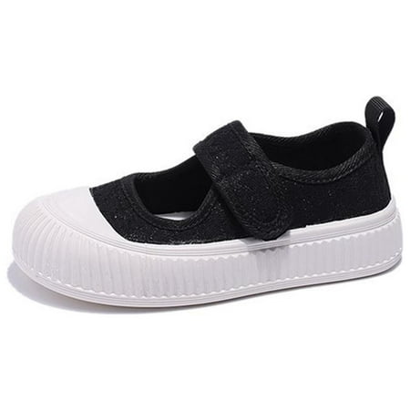 

ZMHEGW Big Girls Sneakers Summer Lace Mesh Breathable Thick Bottom Good With Clothes Canvas Casual Board Shoes for 1-5Y
