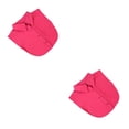 thumbnail image 2 of QualitChoice Simple Design Solid Color False Collar Formal Fashion Chiffon Fake Half Shirt Decorative Detachable Lapel Clothing Decor Rose Red Point 2PCS, 2 of 6