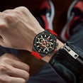 thumbnail image 4 of Men's Watches Luxury Sport Quartz Men's Quartz Watch Waterproof With Luminous Hands Chronograph Silicone Strap Wristwatch, 4 of 6