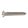 thumbnail image 1 of #14 x 2" 18-8 Stainless Steel Phillips Oval Head Sheet Metal Screws SMSOSS-221, 1 of 1