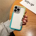 thumbnail image 3 of Para iPhone 16 15 Pro Max 14 Plus 13 Mini Funda colorida de silicona suave con marco de parachoques a prueba de golpes Funda protectora sin borde trasero, 3 of 5