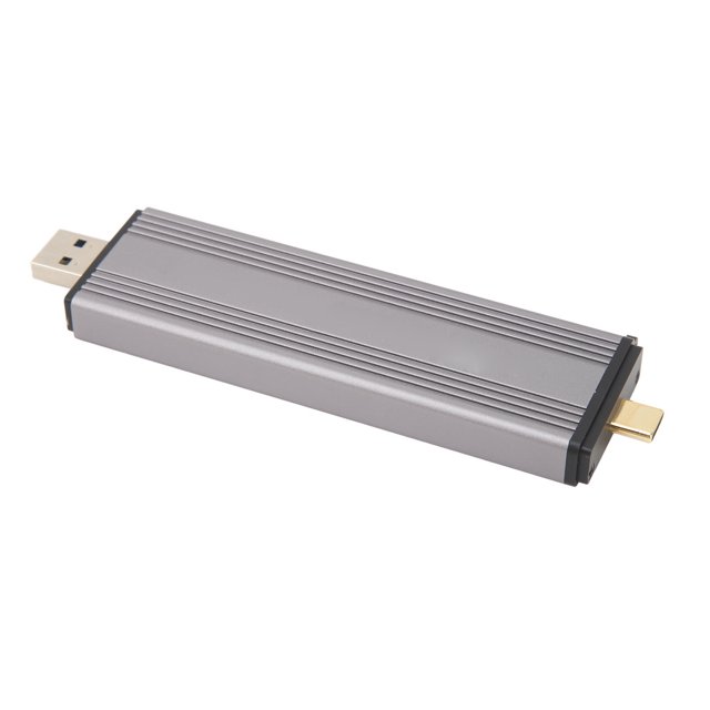 Aluminum Alloy SSD Enclosure, Heat Dissipation M.2 Nvme PCIE NGFF Type C Solid State Drive Enclosure Tool Free Up To 10Gbps For 2260 For 2230