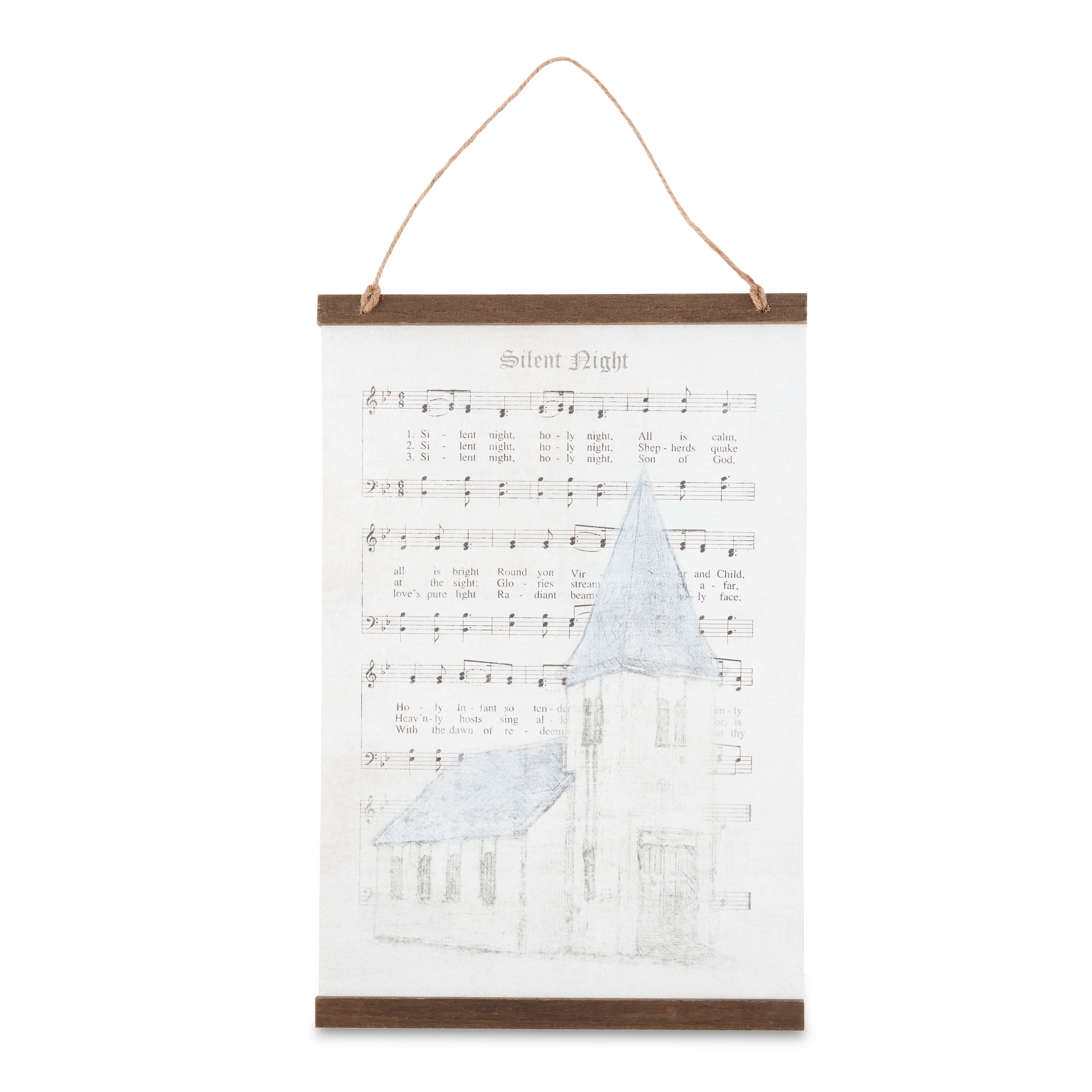 Holiday Time Music Sheet Hanging Decoration