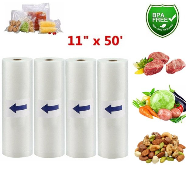 Embossed Food Saver Storage Bags Vacuum Sealer Bags Kitchen Packaging Rolls 1 x 