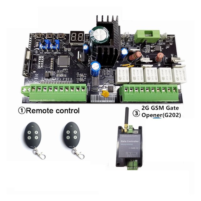 12V 24V DC Swing Gate Opener Motor Control Unit PCB Controller Circuit Board Electronic Card For Single Motor Or Double Motor ,Easy to Install