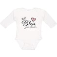 thumbnail image 3 of Inktastic Well Bless your Heart with Floral Print Boys or Girls Long Sleeve Baby Bodysuit, 3 of 5
