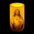 thumbnail image 3 of Mainstays 5" Unscented LED Wax Pillar Candle - Sacred Heart, 3 of 5