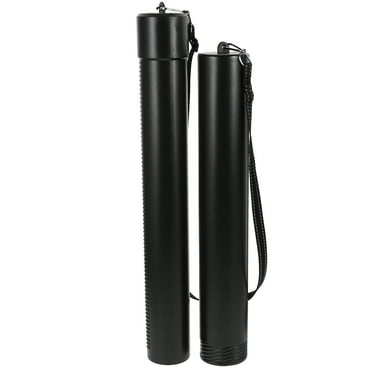 Black Portable Telescopic Poster Tube for Artwork Storage with Adjustable Strap and Strong