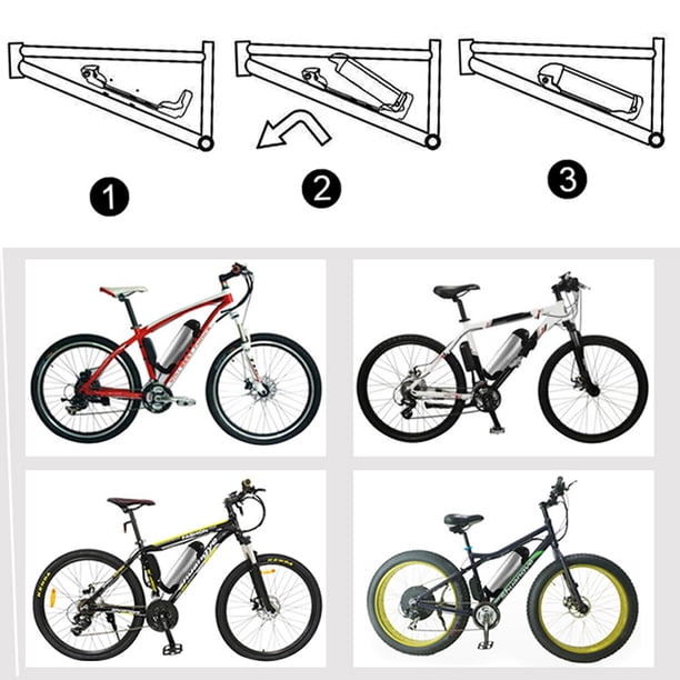 Batterie VÉLO ÉLECTRIQUE 48V 7Ah 13S2P Li-ion – Forme Bouilloire, Avec Chargeur – Pour Bricolage Et Modification